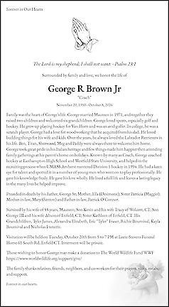 Obituary George R Brown Jr
