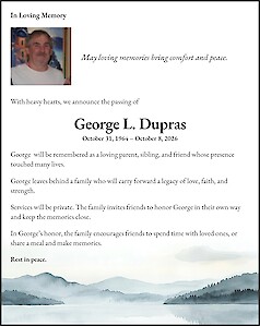 Obituary George L. Dupras