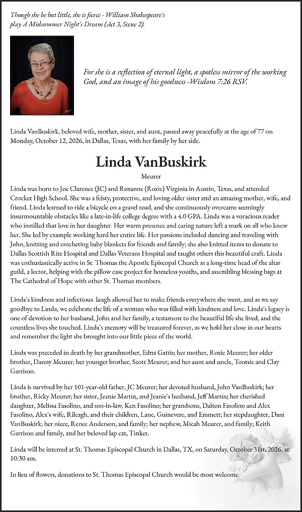 Obituary of Linda VanBuskirk
