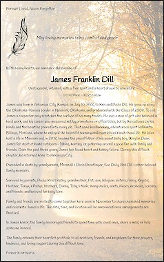 Obituary James Franklin Dill