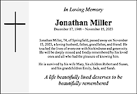 Obituary Template: Gray Sidebar, with Christian Cross