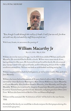 Obituary William Macarthy Jr