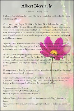 Obituary Albert Bierria, Jr.