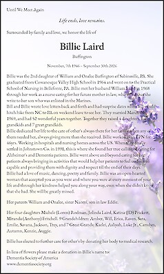 Obituary Billie Laird