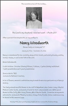 Obituary Nancy Woodworth